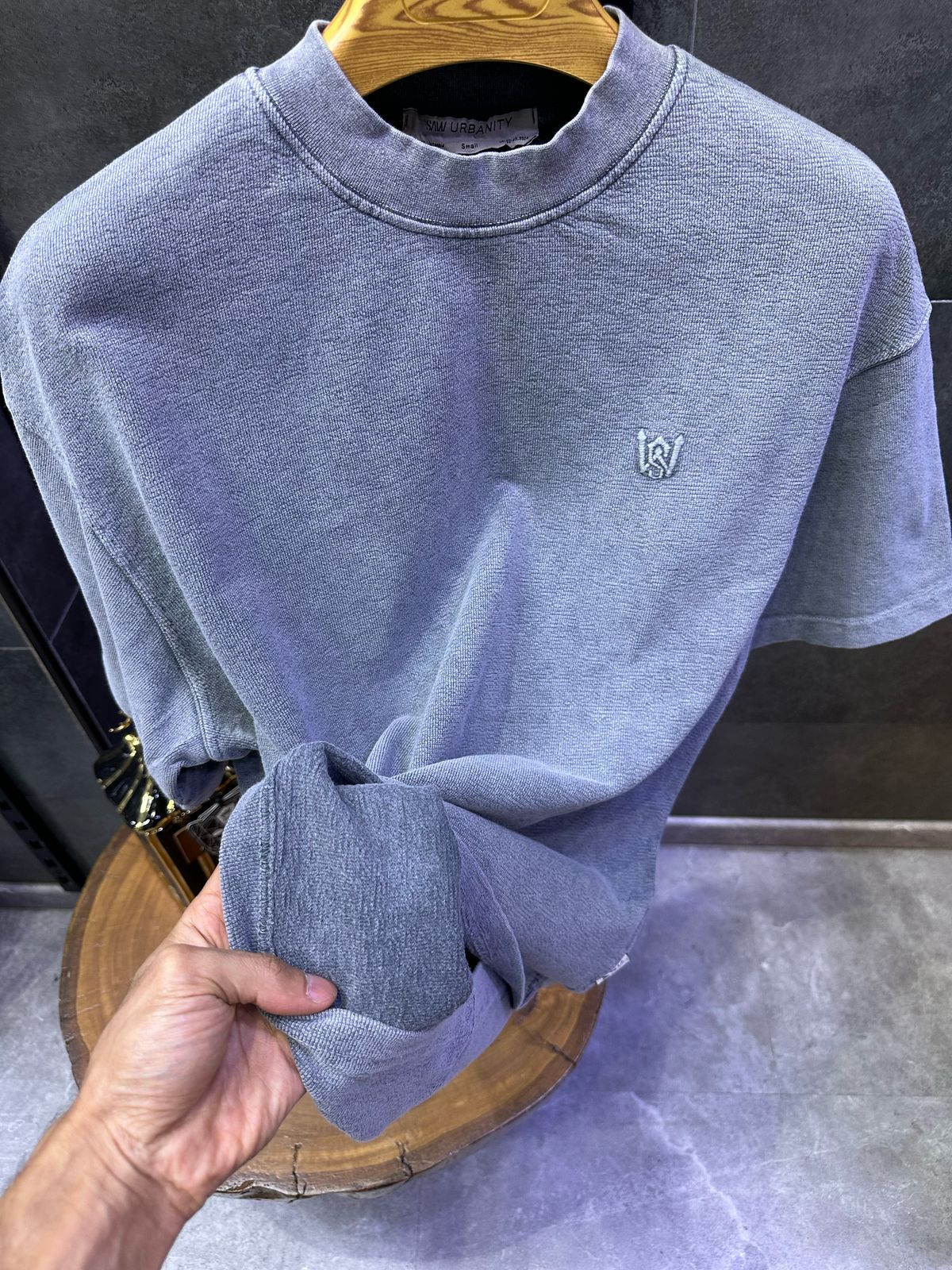 T-SHIRT OVERSIZE SAW GRIS 4803