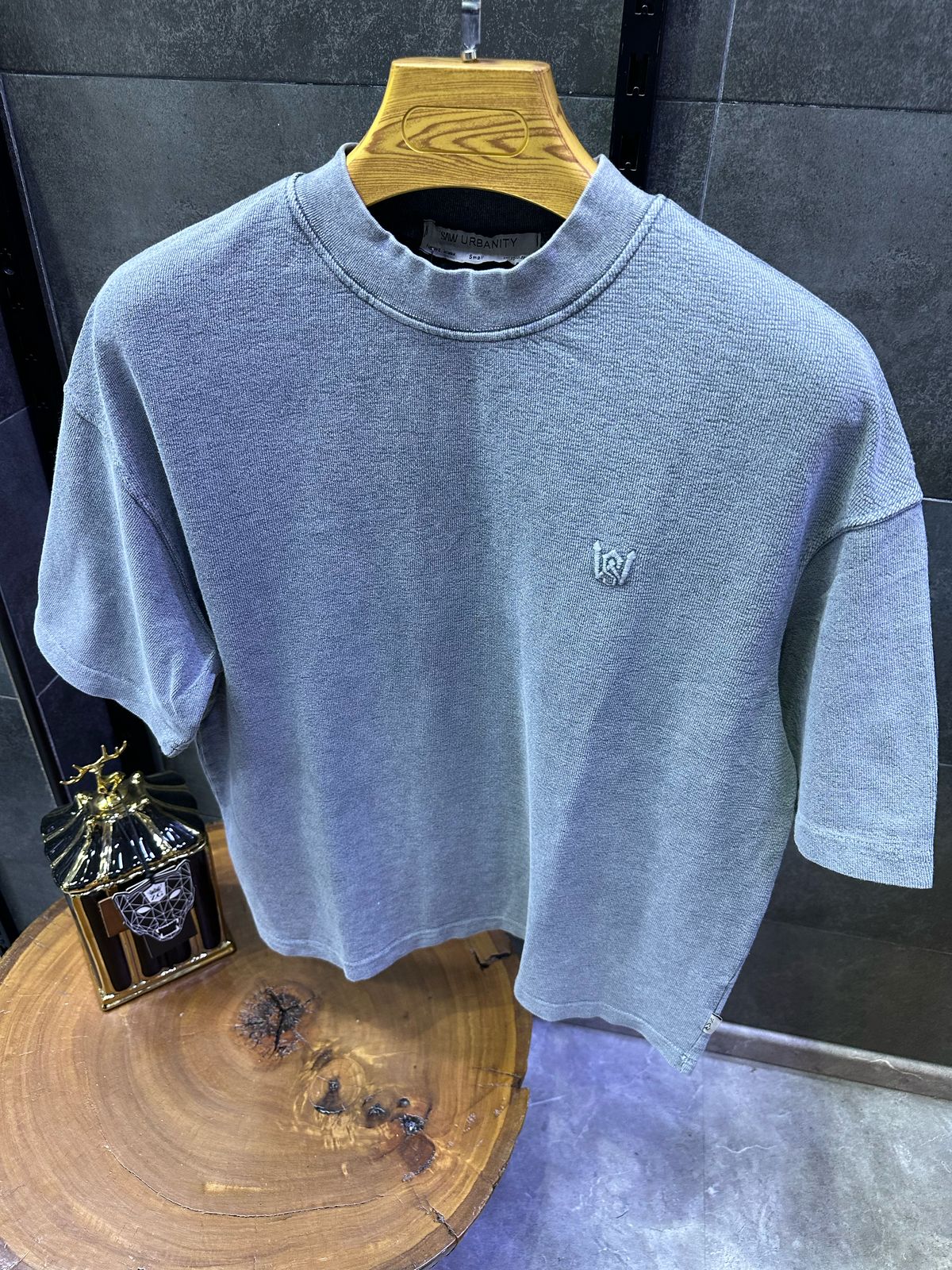 T-SHIRT OVERSIZE SAW GRIS 4803