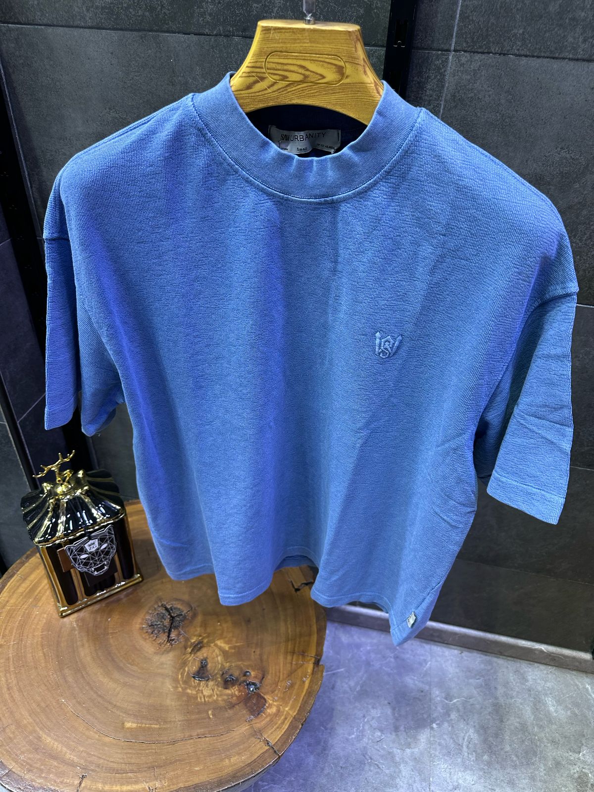 T-SHIRT OVERSIZE SAW BLUE 4803