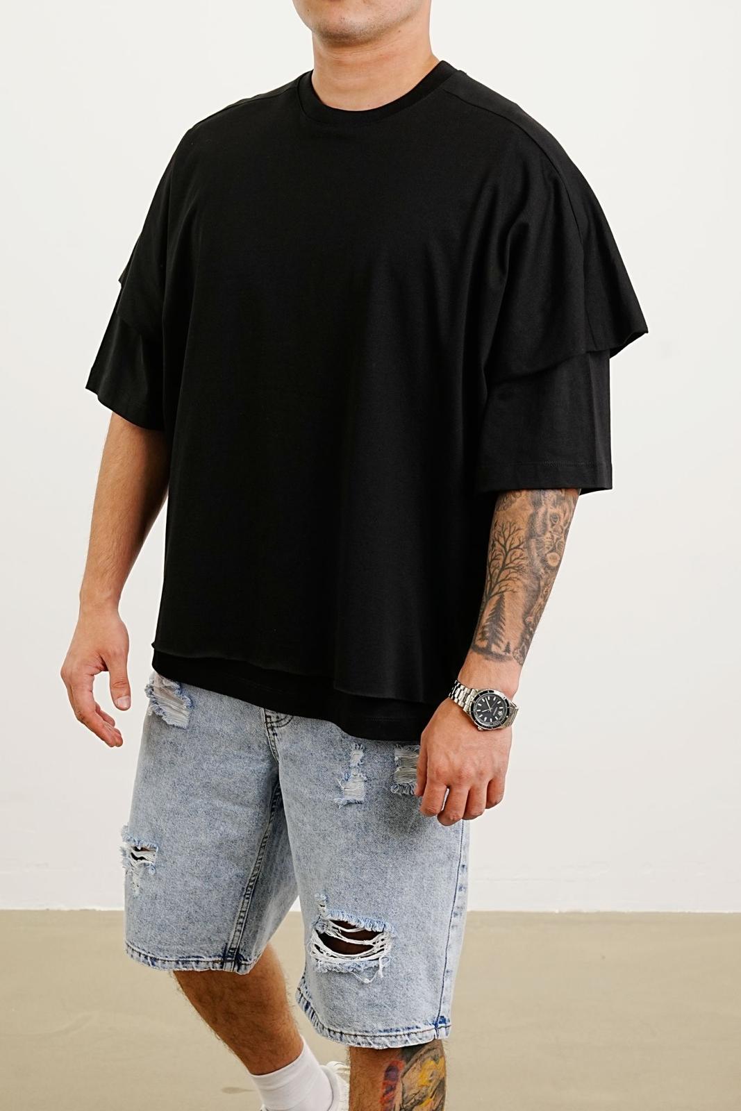 T-SHIRT OVERSIZE BLACK 0063