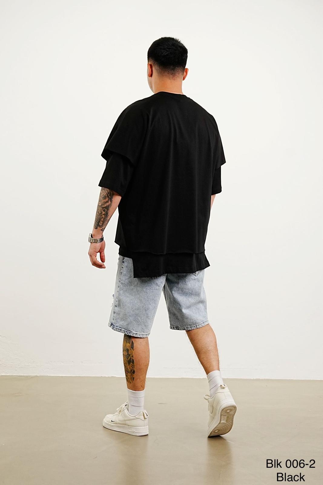 T-SHIRT OVERSIZE BLACK 0063