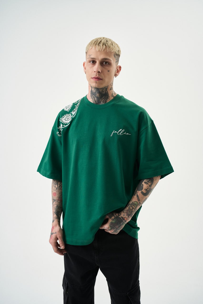 T SHIRT OVERSIZE RESPIRE GREEN 5138