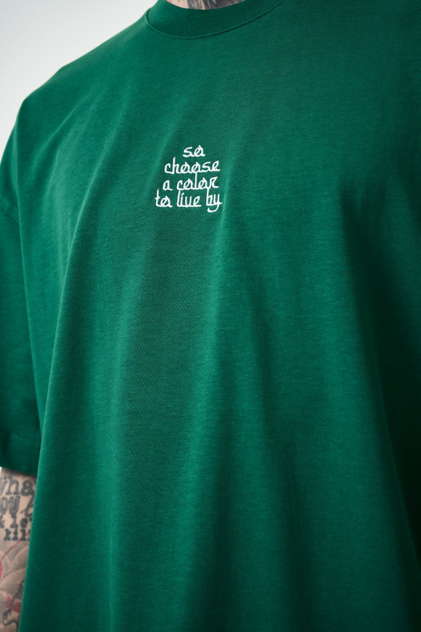 T SHIRT OVERSIZE RESPIRE GREEN 5123