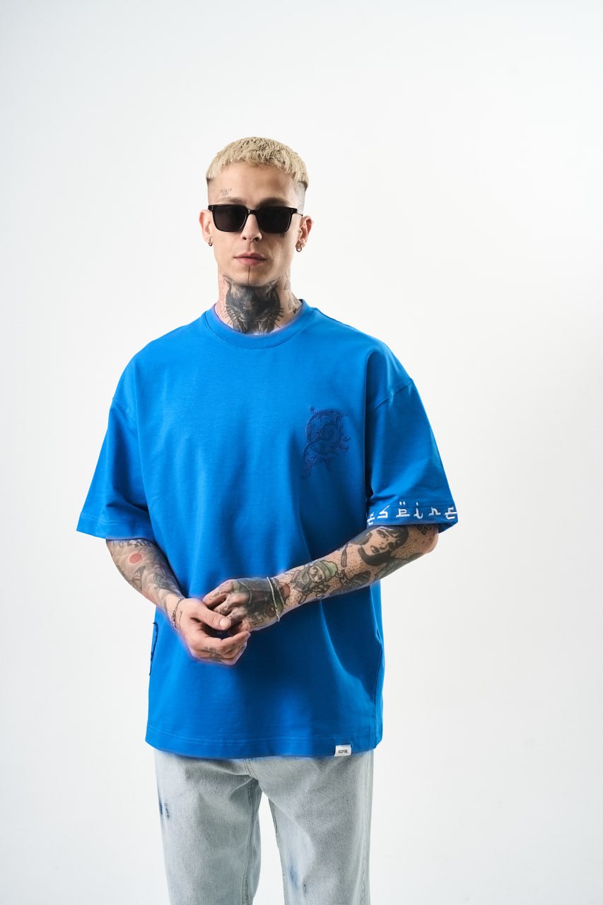T SHIRT OVERSIZE RESPIRE BLUE 5124