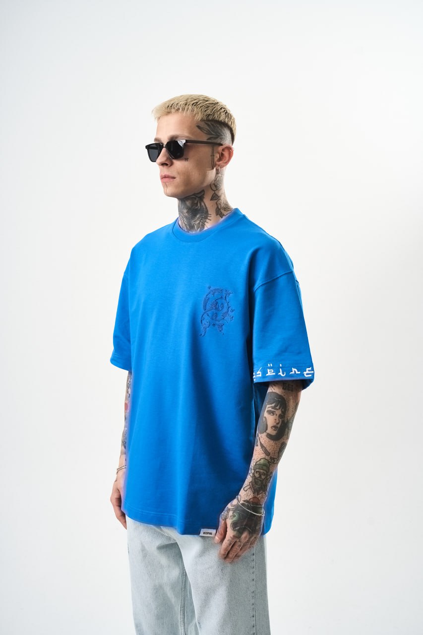 T SHIRT OVERSIZE RESPIRE BLUE 5124