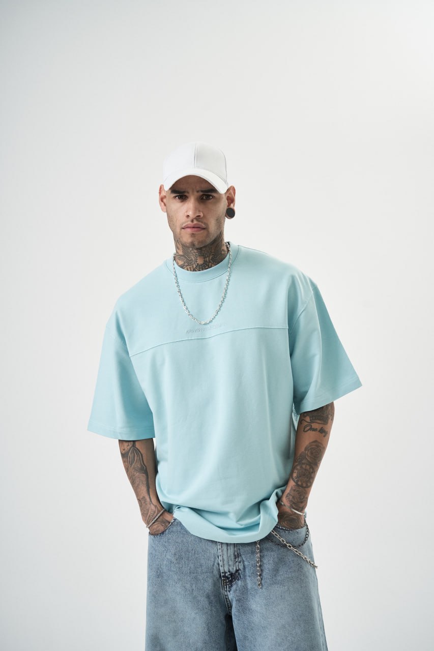 T-SHIRT OVERSIZE RESPIRT BLUE 5106