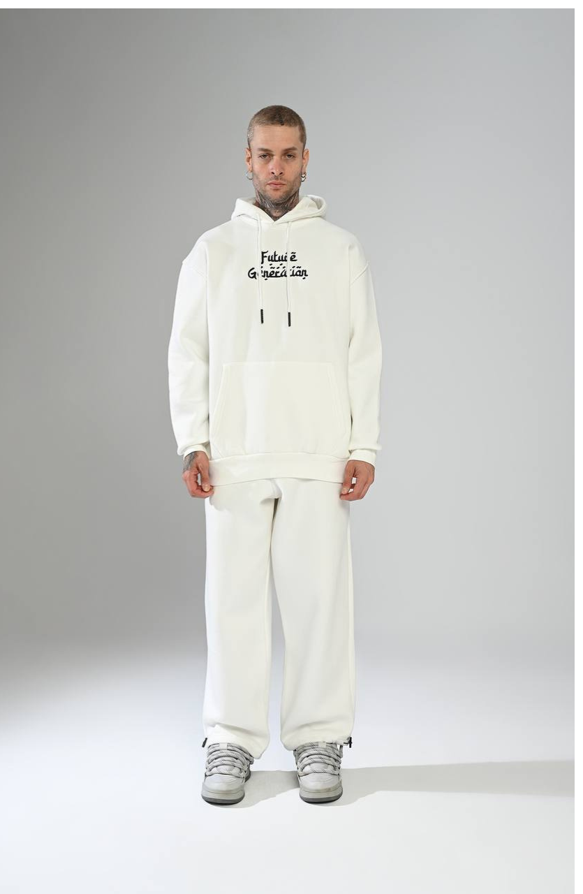 CAPUCH OVERSIZE WHITE H39