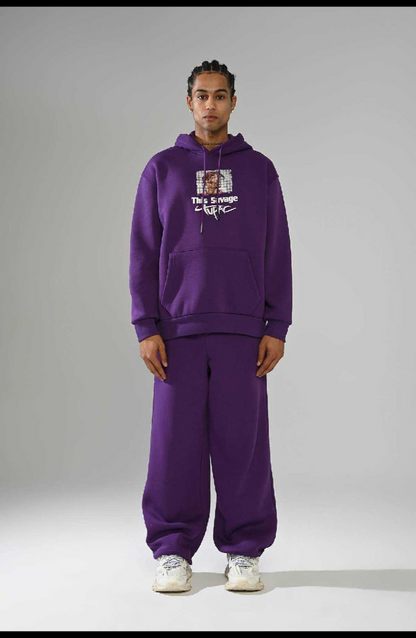 CAPUCH OVERSIZE VIOLET E62