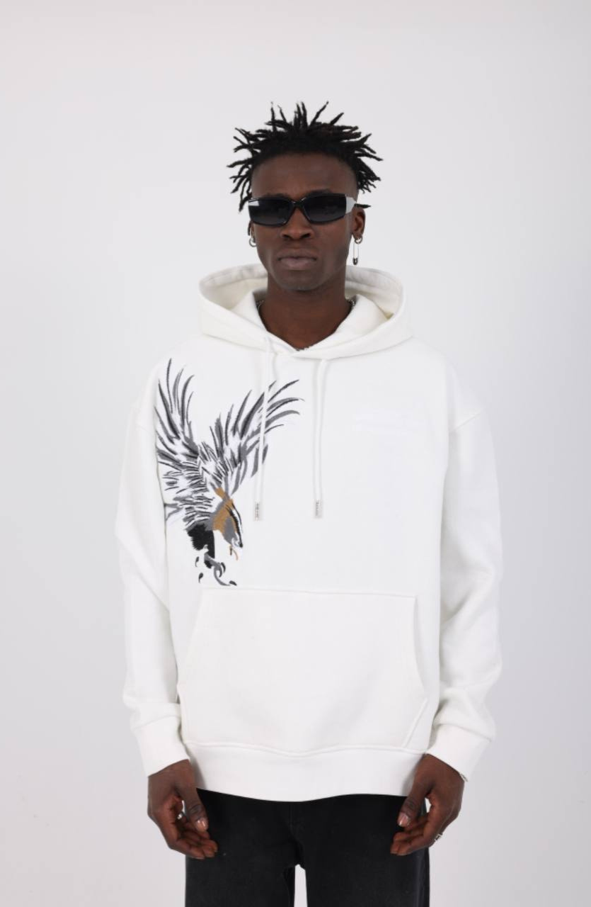 HOODIE MECANIC WHITE MCH100