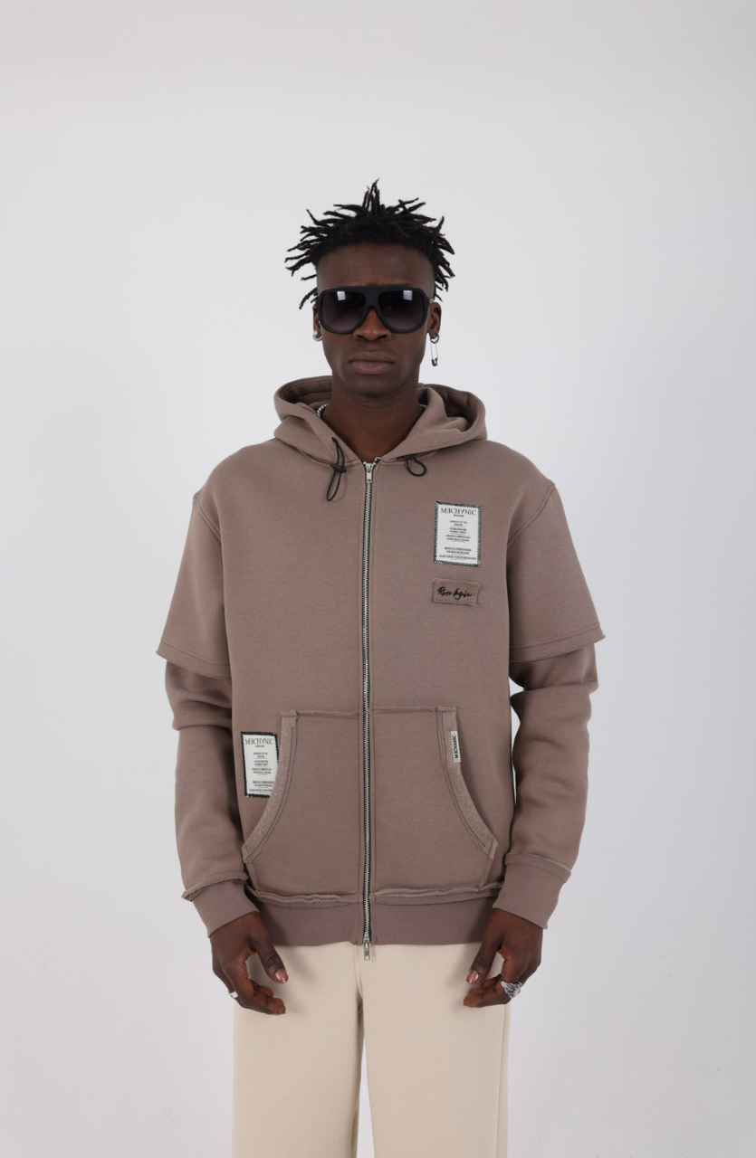 HOODIE MECANIC BROWN MCH74