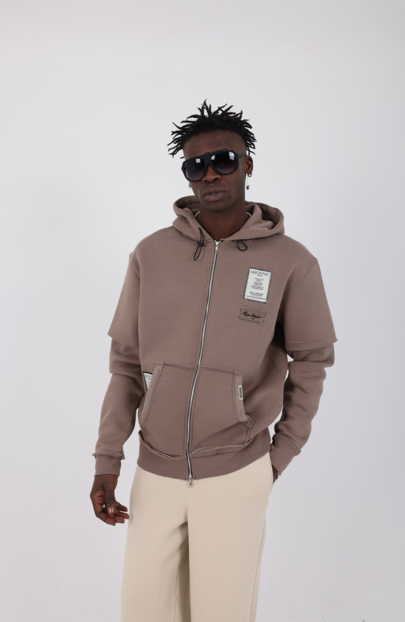 HOODIE MECANIC BROWN MCH74