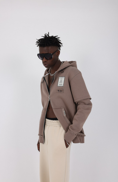 HOODIE MECANIC BROWN MCH74