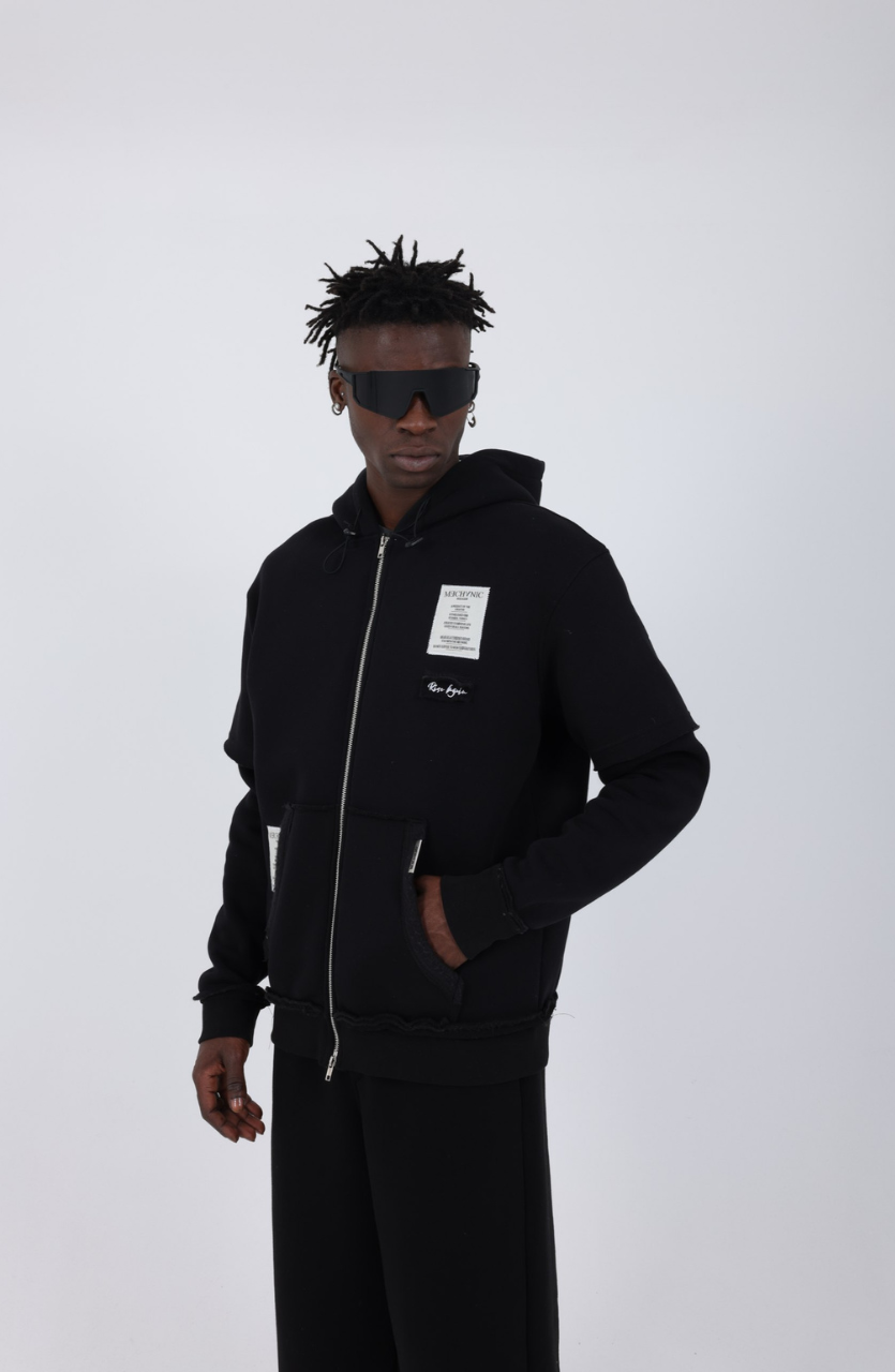 HOODIE MECANIC BLACK MCH74