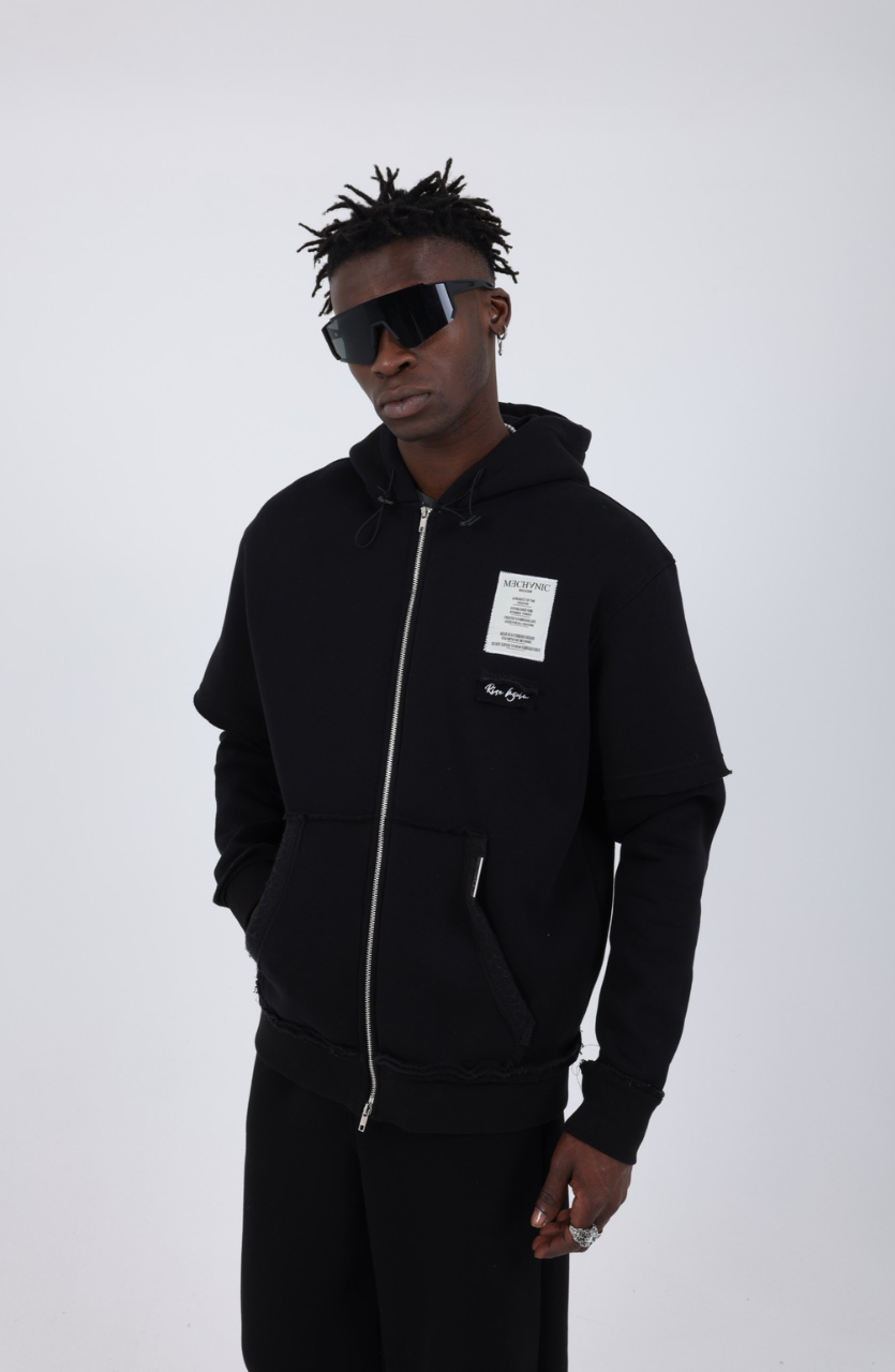 HOODIE MECANIC BLACK MCH74
