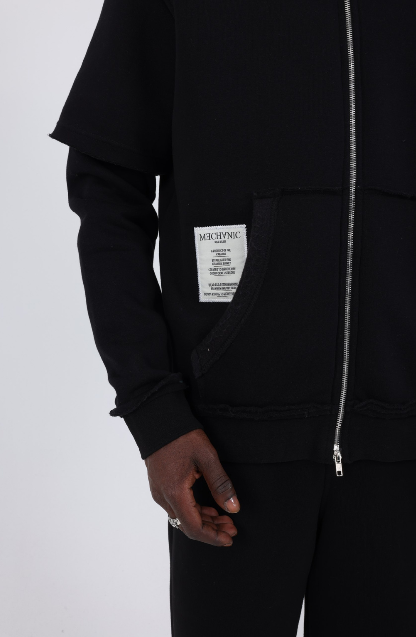 HOODIE MECANIC BLACK MCH74