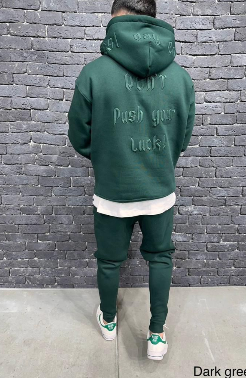 ENSEMBLE CAPUCH DARK GREEN 6079