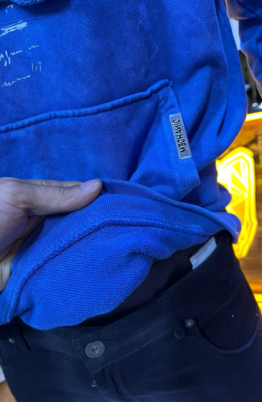 HOODIE MECANIC BLUE MCH056