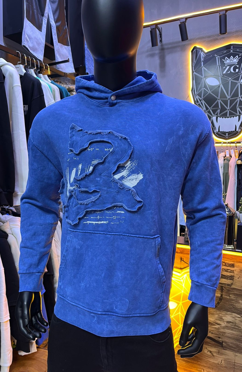 HOODIE MECANIC BLUE MCH056