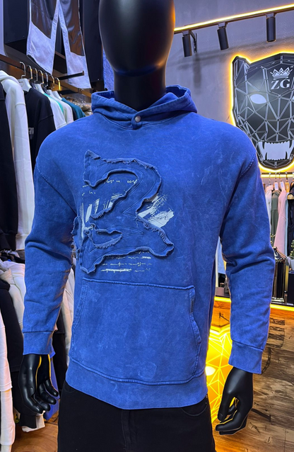 HOODIE MECANIC BLUE MCH056