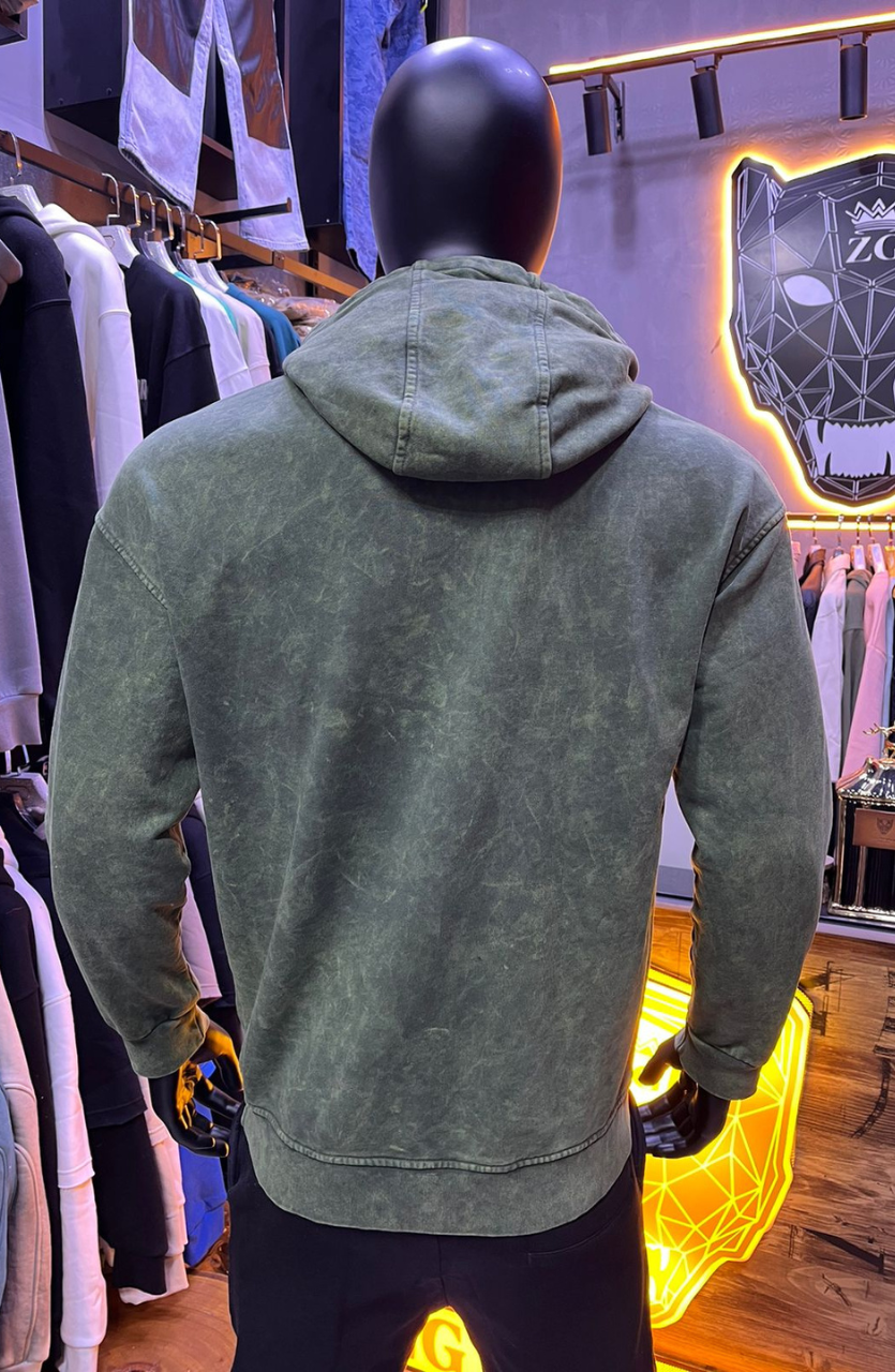 HOODIE MECANIC GREEN MCH056