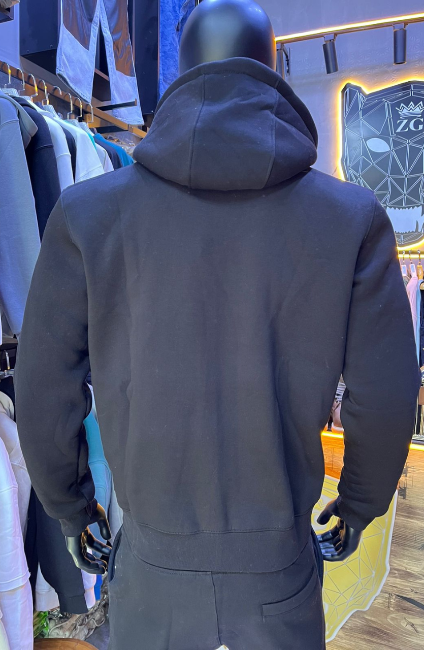 HOODIE MECANIC BLACK SIMPLE