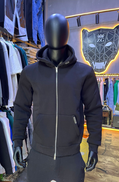 HOODIE MECANIC BLACK SIMPLE