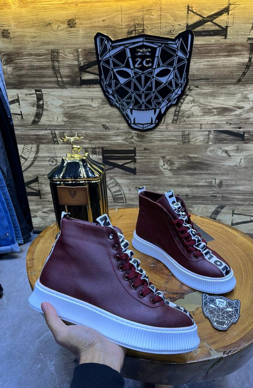 BOOTS WAGOON DARK RED