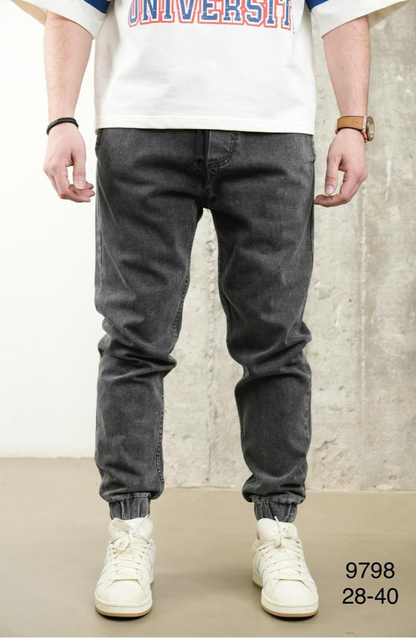JEANS JOGING GREY B9798