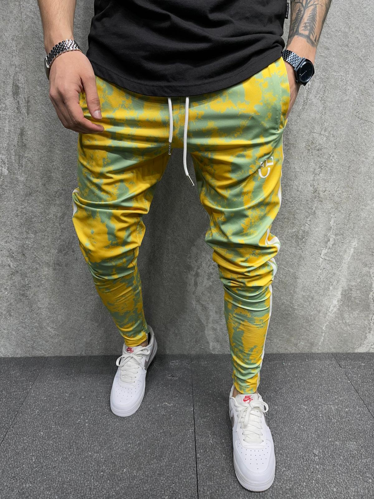 JOGGING SLIM GREEN YELLOW P2018