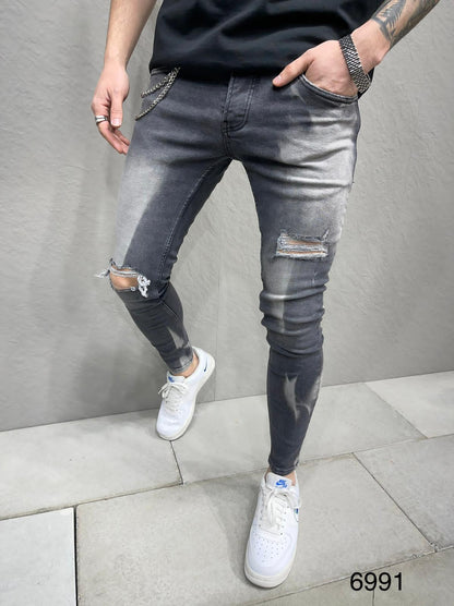 JEANS GREY Délavé b6991