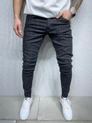 JEANS NOIR SIMPLE B6855