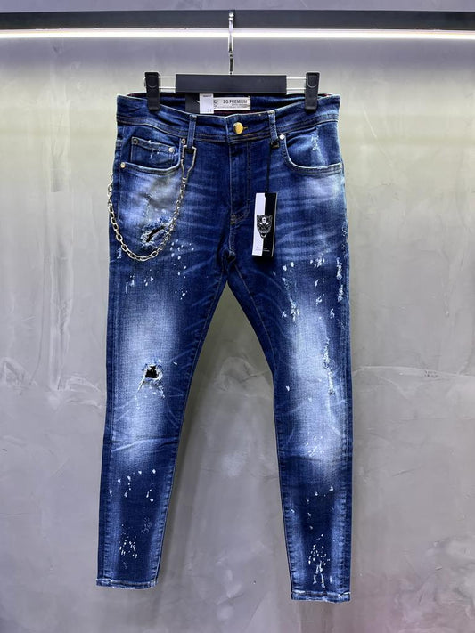 JEANS BLUE Déchiré B7101