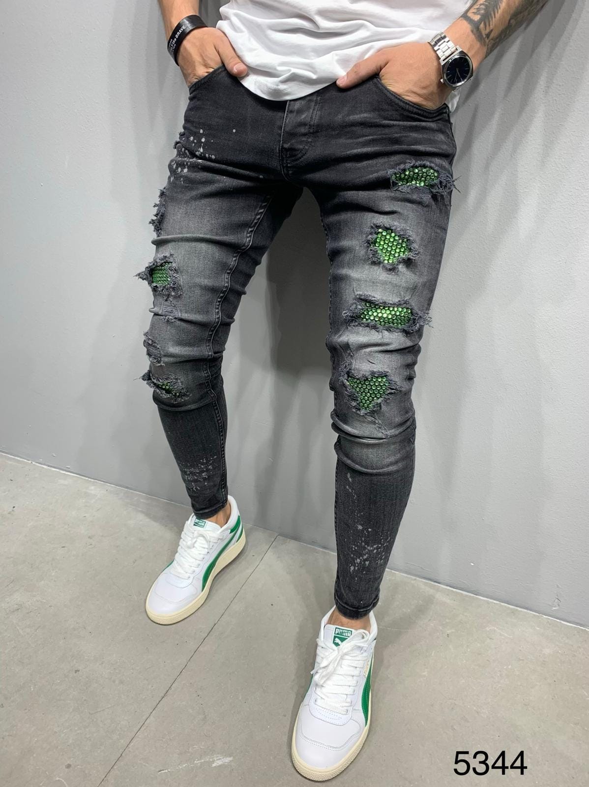 JEANS NOIR B5343