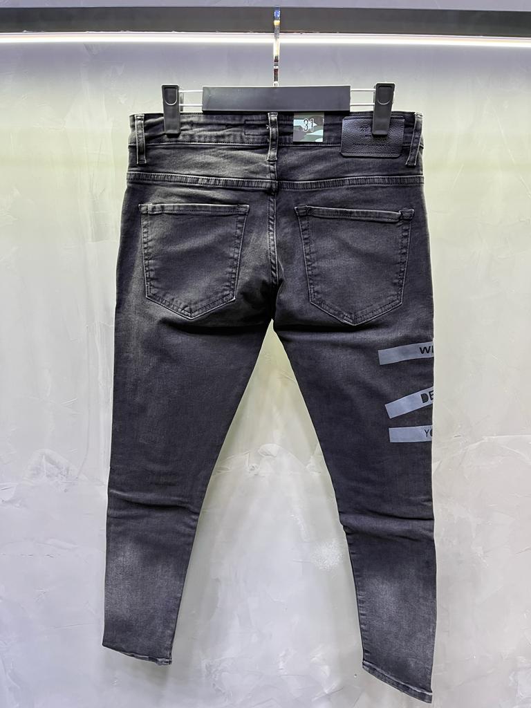 JEANS GRIS NOIR 3312