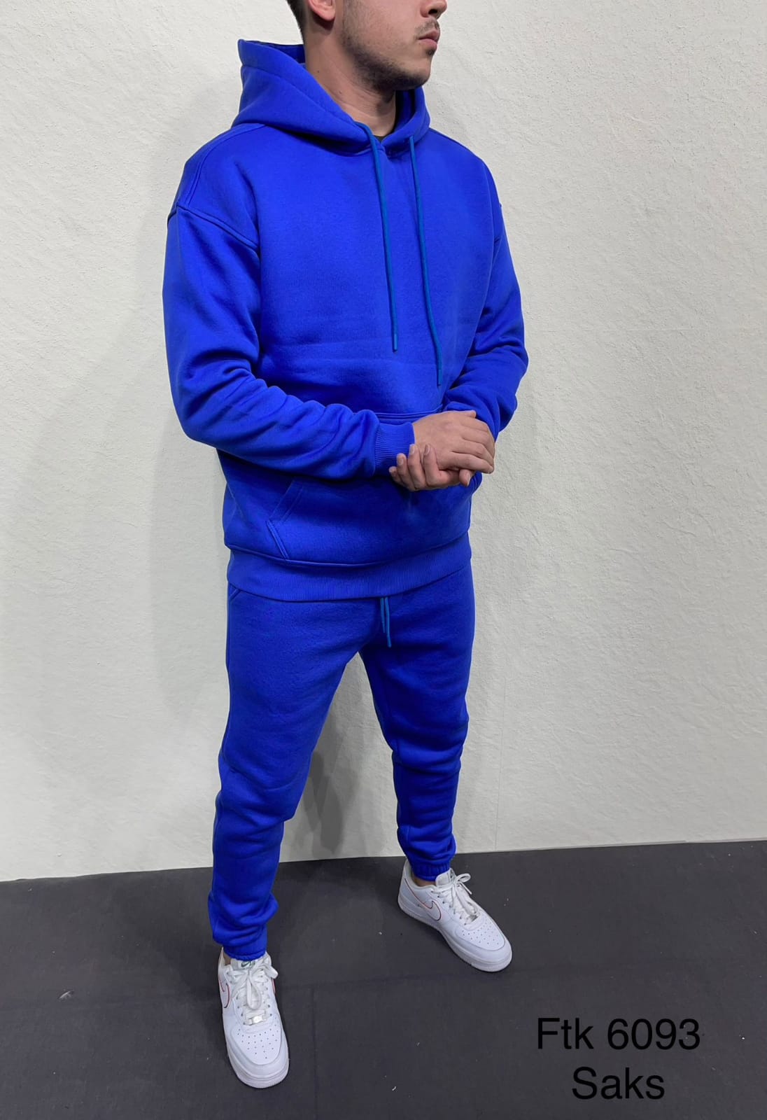 Ensemble capuch simple blue 6093