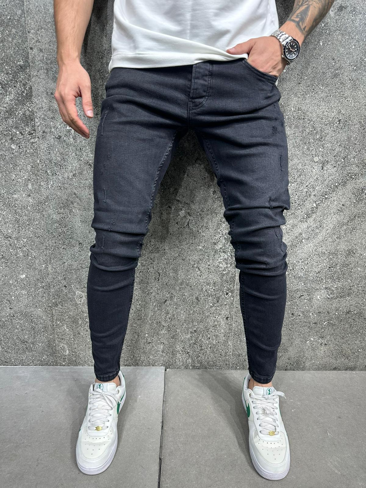 JEANS SLIM BLACK B8611