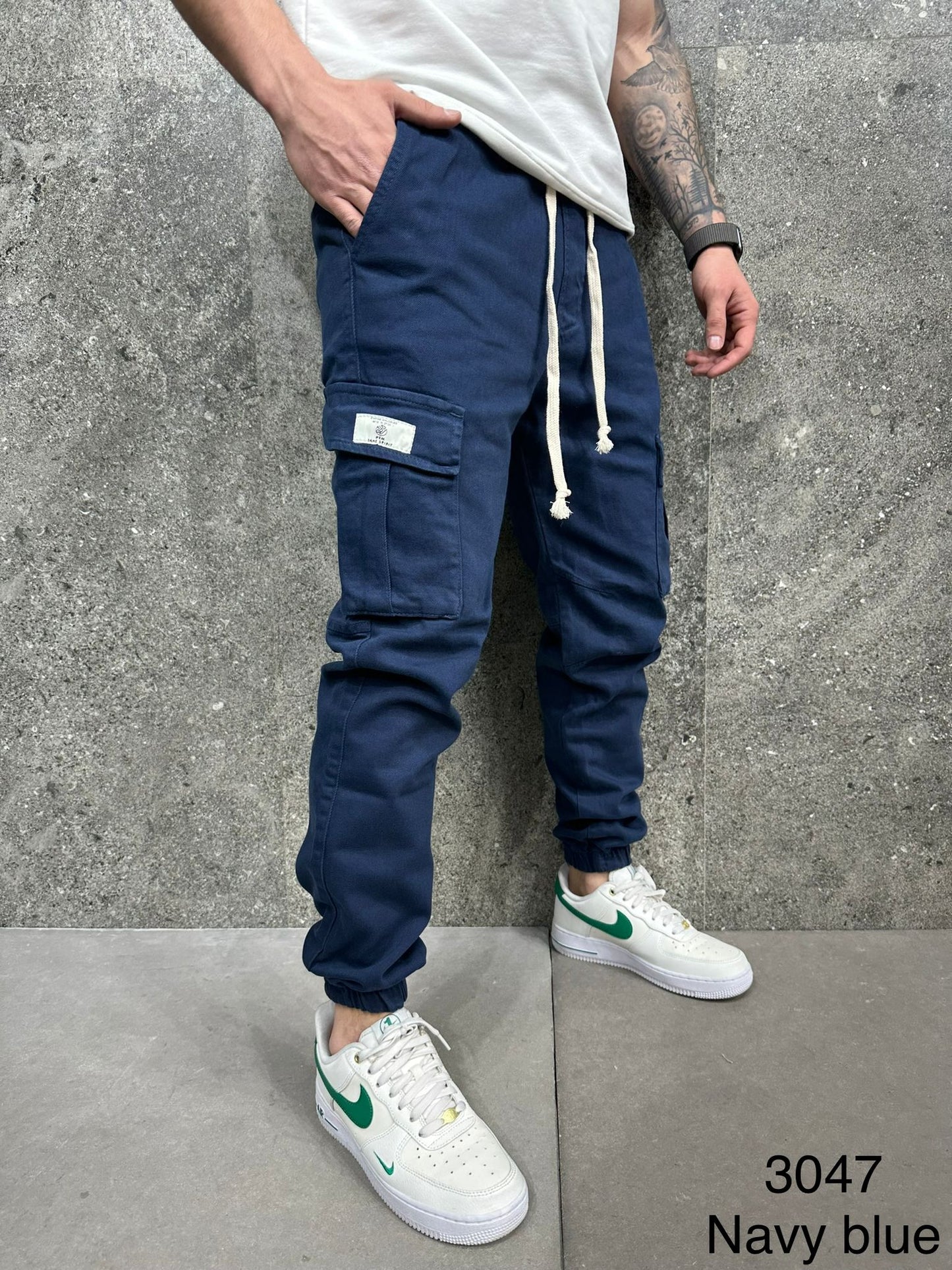 JEANS CARGO BLUS ES3047
