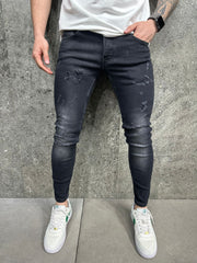 JEANS SLIM BLACK B8314