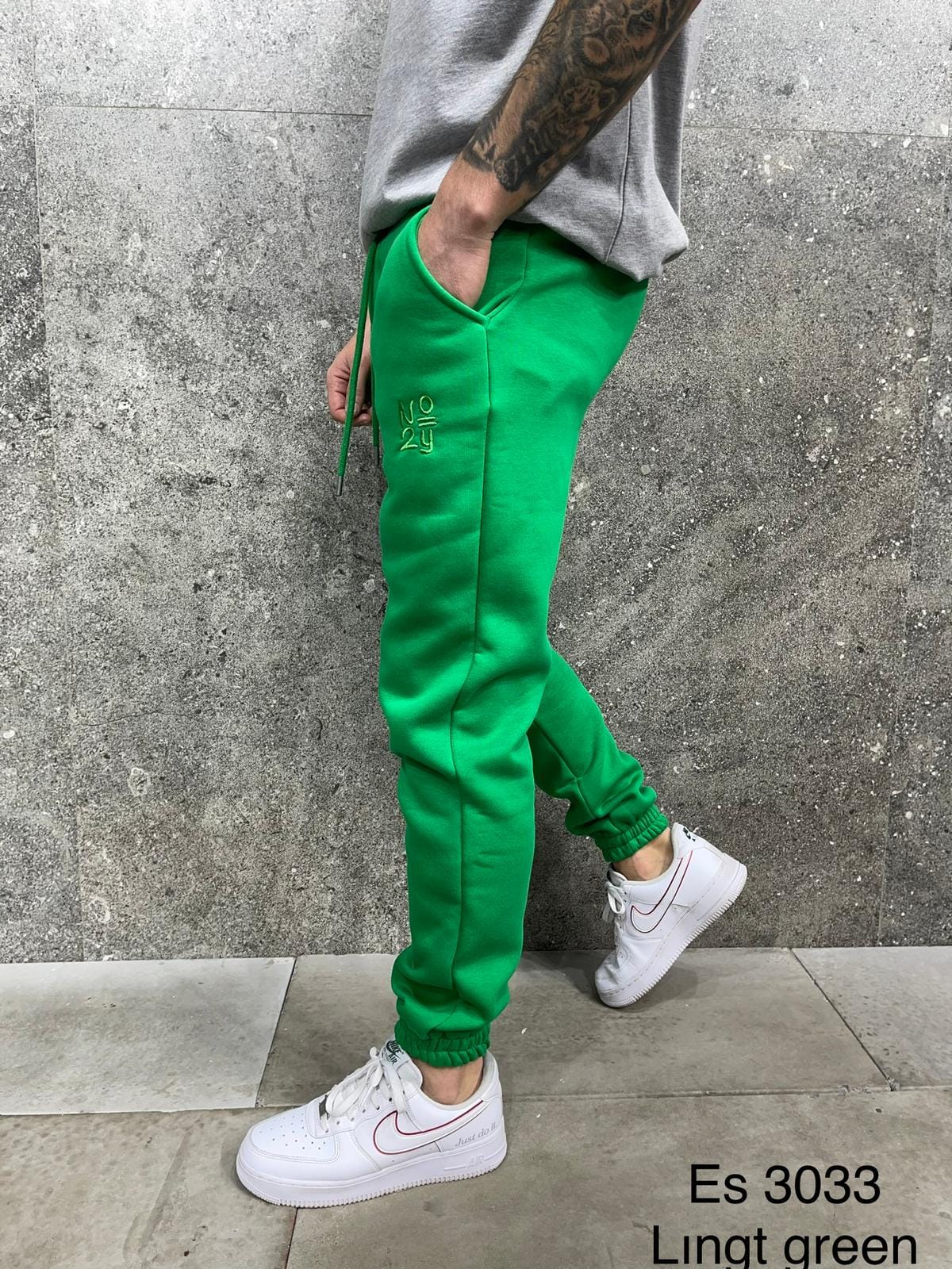PANTALON JOGGING GREEN  ES3033