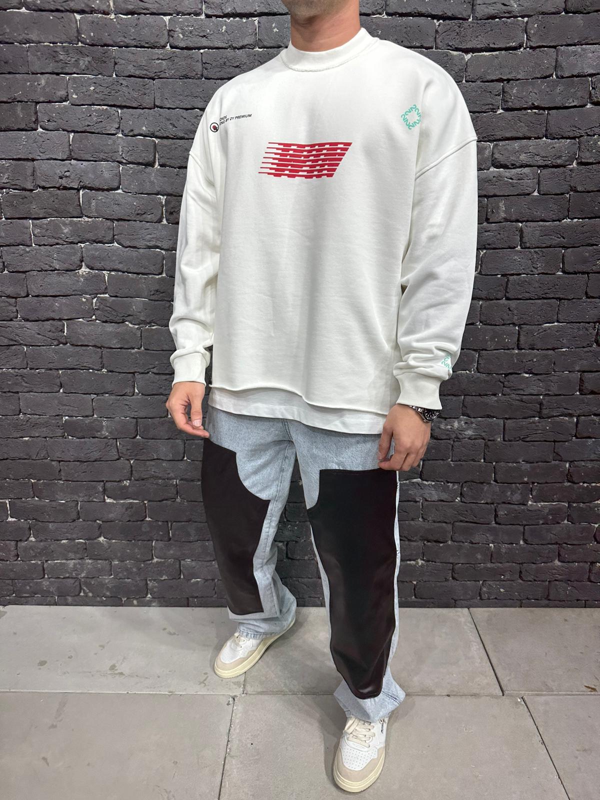 sweat over size white 6341