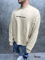 sweat over size beige  6227