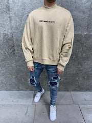 sweat over size beige  6227