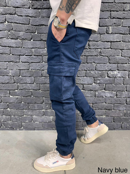 JEANS CARGO NAVU BLUE ES3081