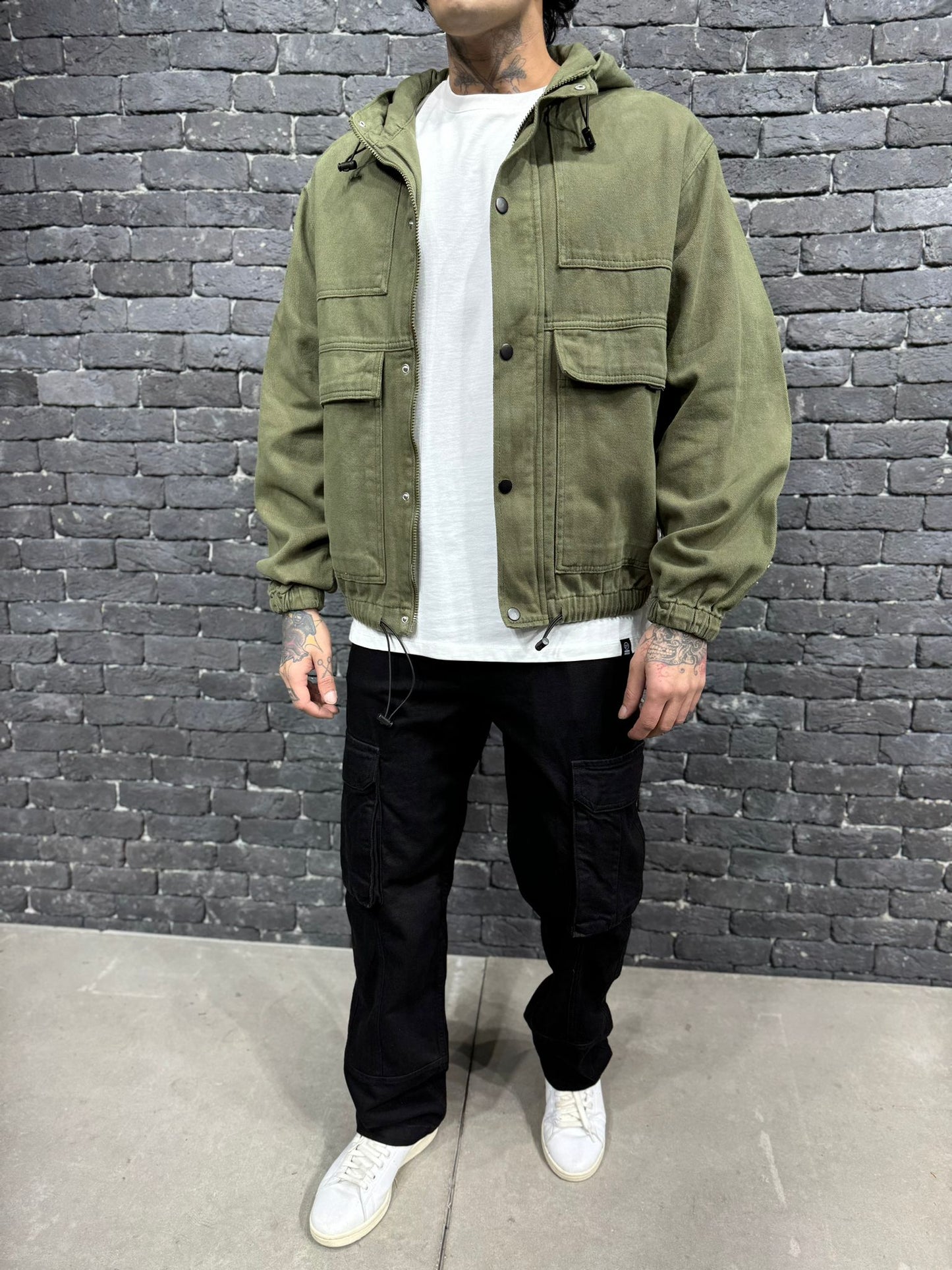 JACKET JEANS GREEN M8879