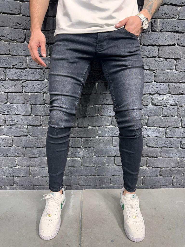 JEANS SLIM BLACK  B8857