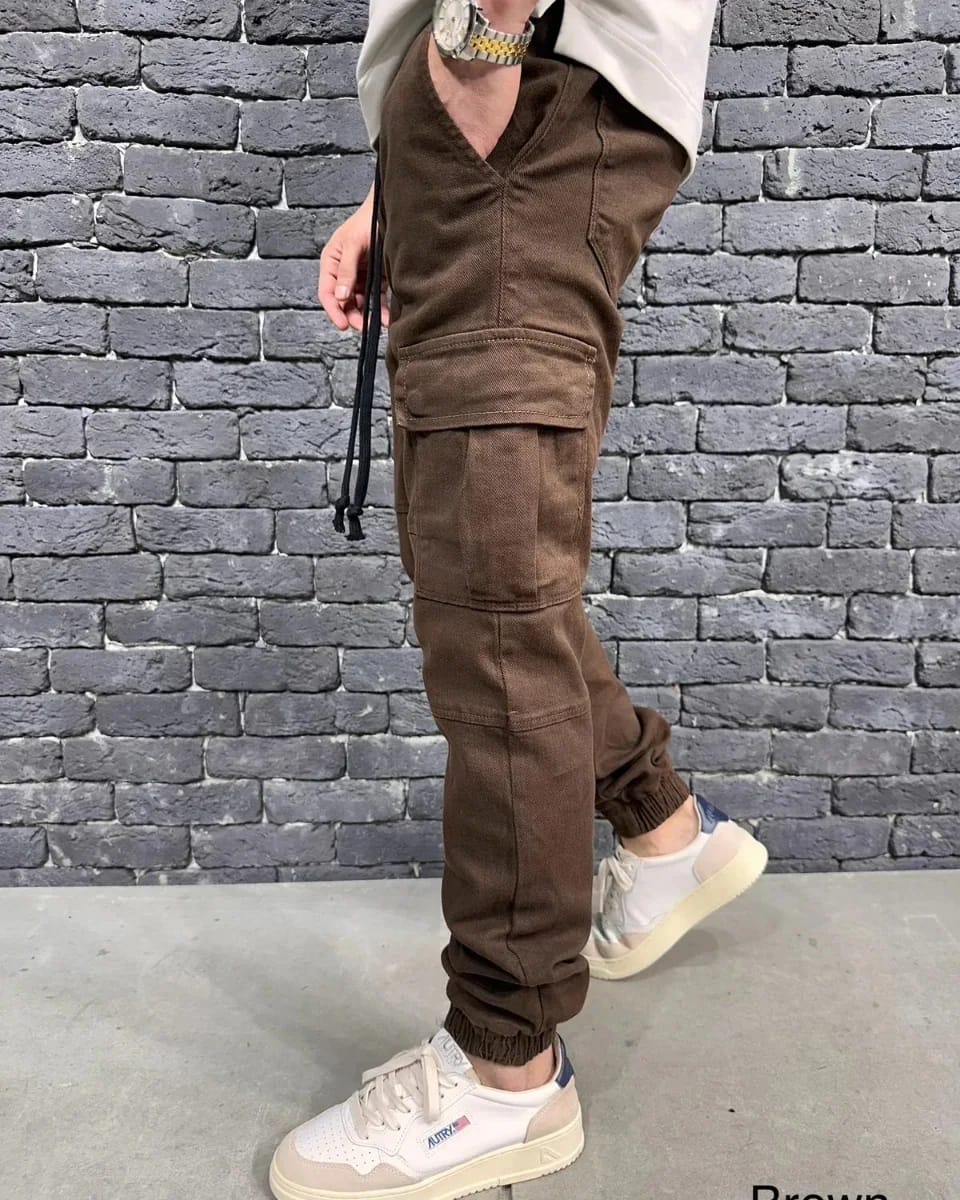 JEANS CARGO BROWN ES3081