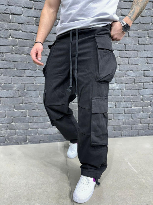 JEANS BAGGY CARGO BLACK ES3087
