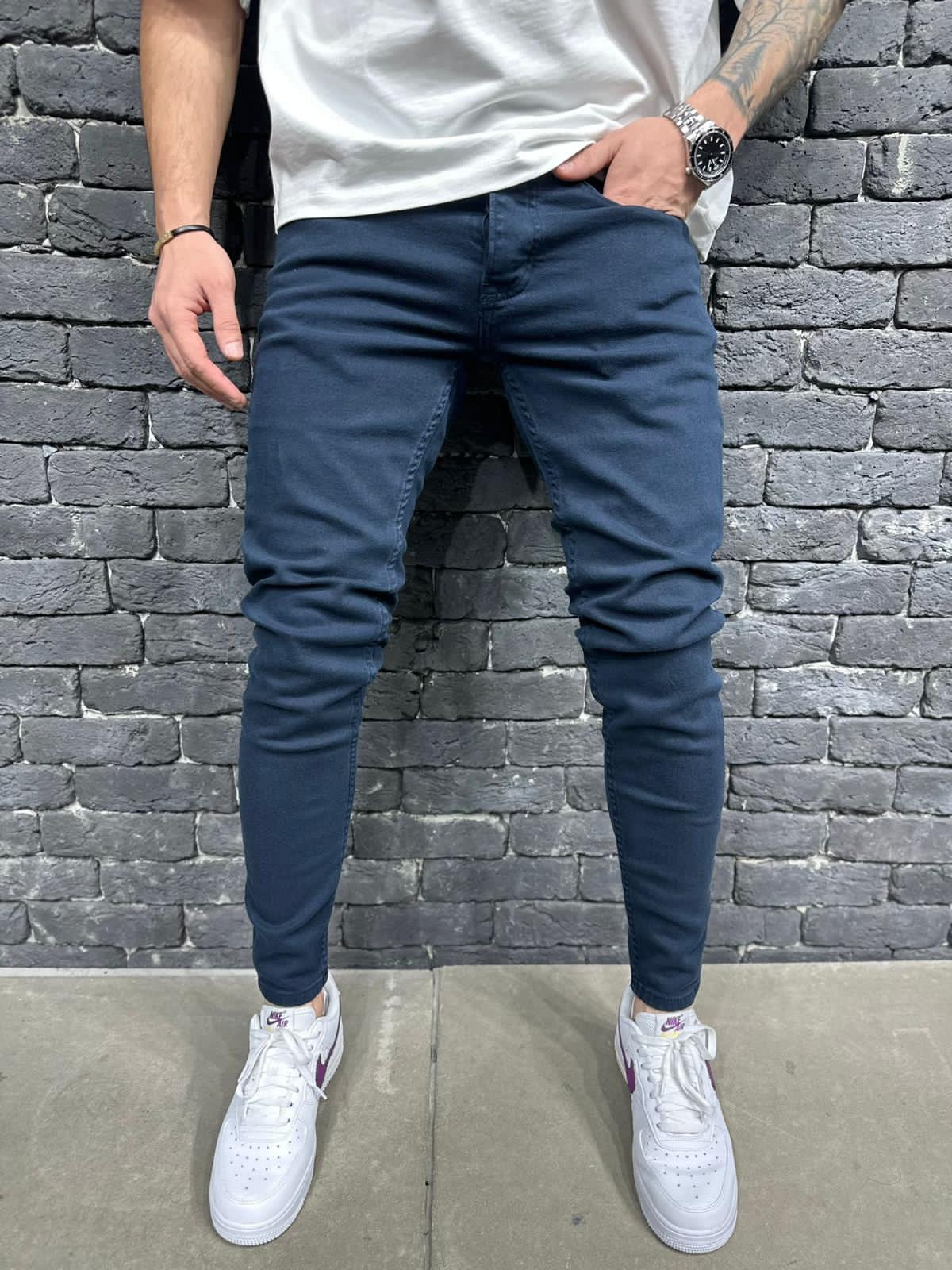 JEANS SLIM NAVY BLUE  B9111