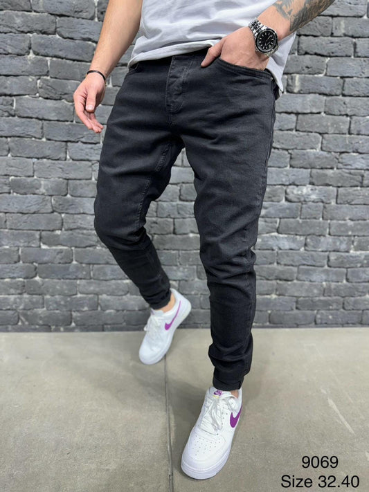 JEANS SLIM BLACK  B9069