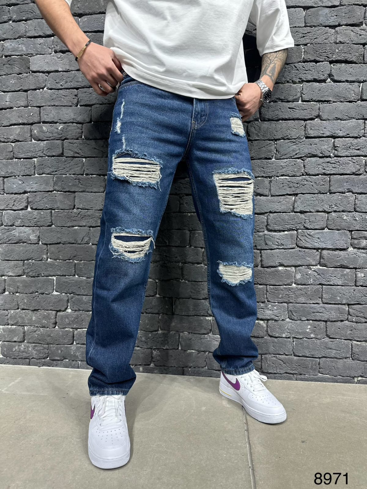 JEANS BAGGY BLUE  B8971